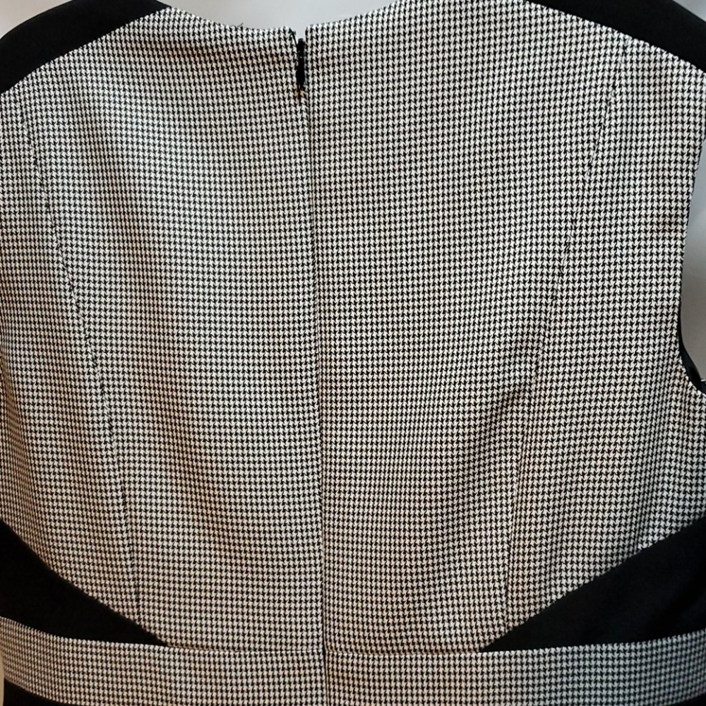 NWT Kasper Houndstooth Shift Dress Size 14P - Picture 5 of 8